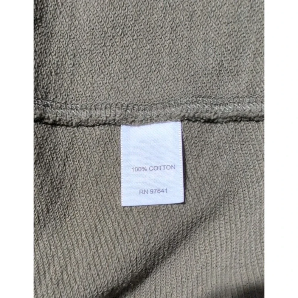 J Jill Olive Green Drape Cardigan Comfy Cozy Open Front Effortless Boho Chic XS - Picture 5 of 6